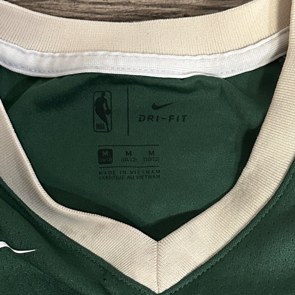 Nike Green Milwaukee Basketball Jersey - Picture 2 of 5